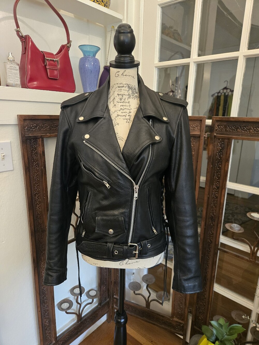 Milwaukee Leather Motorcycle Jacket, Sz XS/S, Like New